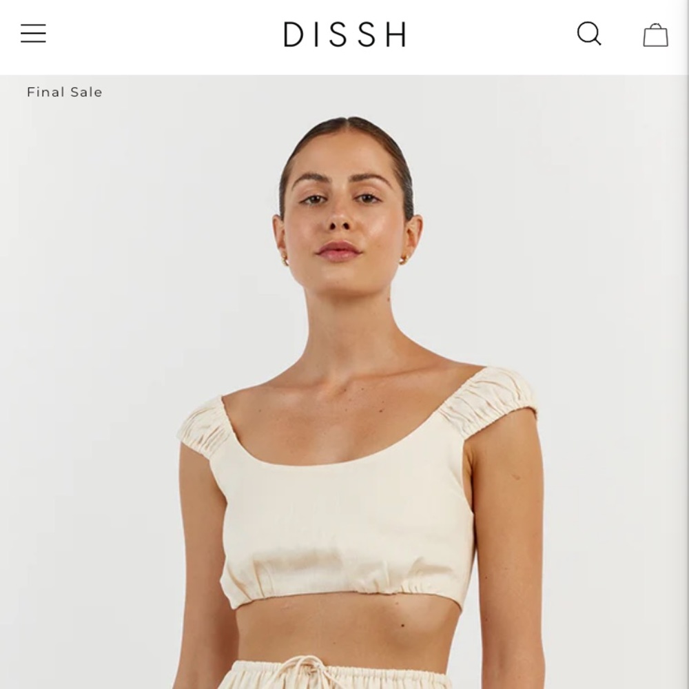 DISSH Butter Linen Set NWT